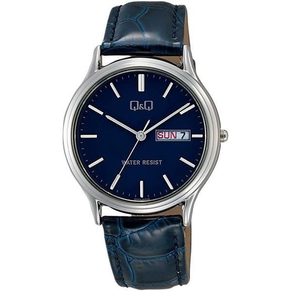 シチズン Q&amp;Q チプシチ 日常生活用防水 ネイビー アナログ表示 メンズ腕時計 A204-302