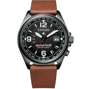 CITIZEN PRO MASTER シチズン プロマスター モンベル 限定BOX付 革バンド 替えバンド付 ブラウン メンズ腕時計 CB0177-31E