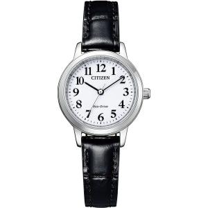 CITIZEN COLLECTION シチズンコレクション ペア 革バンド 黒 エコドライブ レディース腕時計 EM0930-15A｜t1me-shop-a