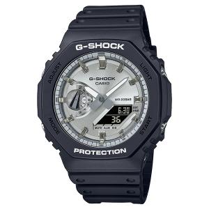 国内正規品 CASIO G-SHOCK カシオ Gショック 八角形 シルバー×マットブラック メンズ腕時計 GA-2100SB-1AJF