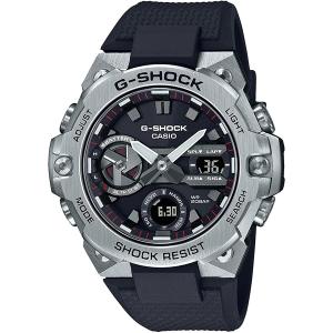 国内正規品 CASIO G-SHOCK カシオ Gショック G-STEEL カーボンコアガード構造 シルバー×ブラック メンズ腕時計 GST-B400-1AJF