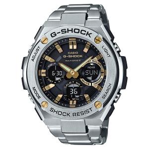 CASIO G-SHOCK GST-W110 電波ソーラー　タフソーラー G-STEEL G-SHOCK カシオ Gショック 電波 ソーラー Gスチール ブラック