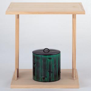 茶道具 / 棚 江岑棚 (こうしんだな) 覚々斎好写 小林幸斎 作 : ティー