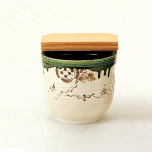 茶道具/水屋道具） 瀬戸 織部 水屋瓶（みずやかめ） 六兵衛陶苑 紙箱