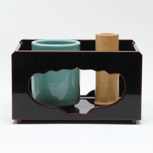 茶道具 煙草盆 莨盆 曲げ桑煙草盆 宝透模様 3代 川本光春作 祥桑軒