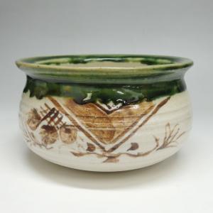 茶道具 / 建水 モール 菊割建水 哲匠 作 (紙箱)茶道 : ティー