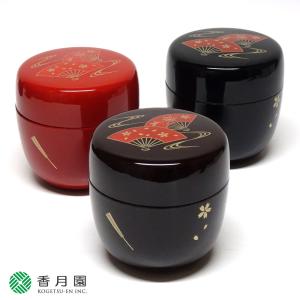 ○茶道具 / 棗 中棗 つぼつぼ 黒・朱・溜の3色から選べます (樹脂製