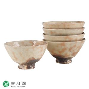 茶道具 抹茶茶碗 数茶碗 天目型 七宝 内黒 昌山作 5客セット