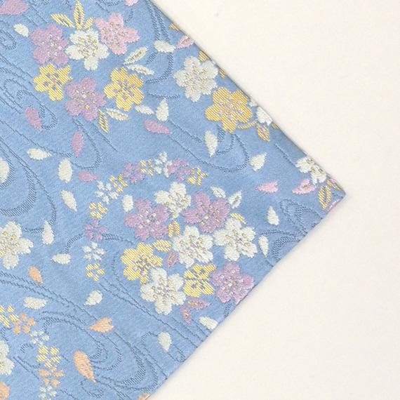 ● 中川政七商店　正絹　流水に桜の丸　浅縹色（あさはなだ色）　04号 茶道具 / 古帛紗・古袱紗 ゆ...