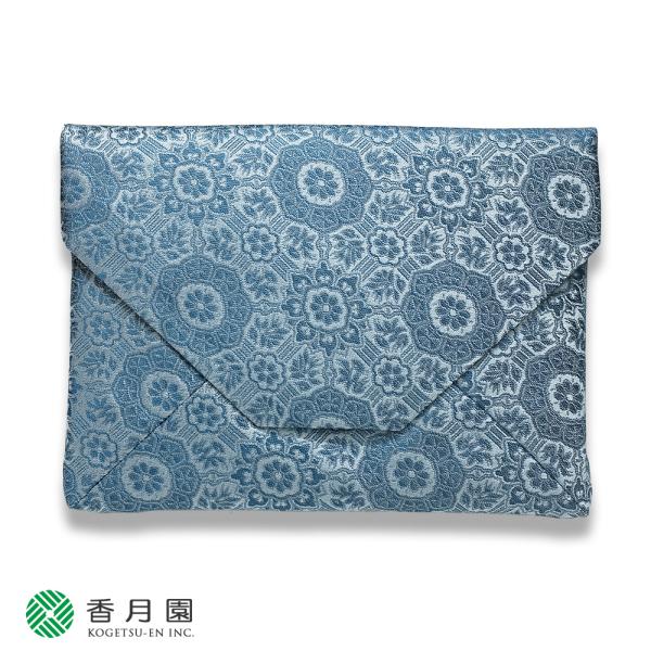 ● 中川政七商店　新ん橋(しんばし)　八陵蜀紅青色　04号 茶道具 / 数寄屋袋 ゆうパケット対応