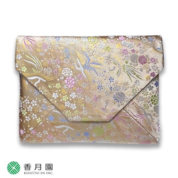 ● 中川政七商店　新ん橋(しんばし)　鳳凰に四季草花　04号 茶道具 / 数寄屋袋 ゆうパケット対応