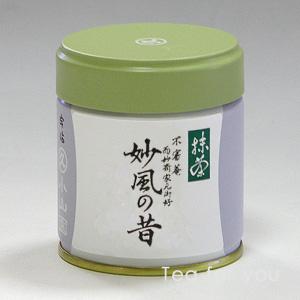 丸久小山園 而妙斎御好 抹茶 妙風の昔(みょうふうのむかし)40ｇ缶入 表千家｜t4u