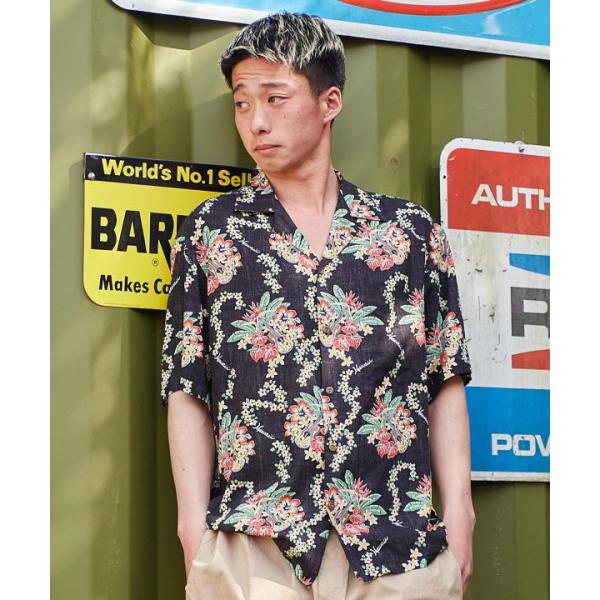 レイオブハワイアロハメンズシャツ【TWO PALMS】