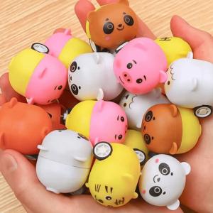 動物 アニマル グッズ 雑貨 プレゼント イベント ギフト 記念品 学校 子供 アニマルミニプルバックカー　ランダム１個