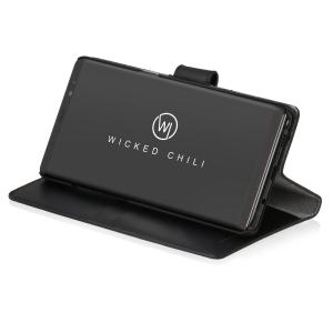 Wicked Chili by ドイツ ヨーロッパ産 高級牛革 プレミアム 本革 レザーケース 手帳型 マグネット式開閉 (Samsung Galaxy Note 8)｜ta-creative