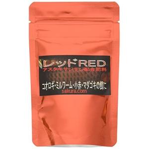 サクラドットコム  レッドRED コオロギ ミルワーム 小赤 マダゴキ用 50g