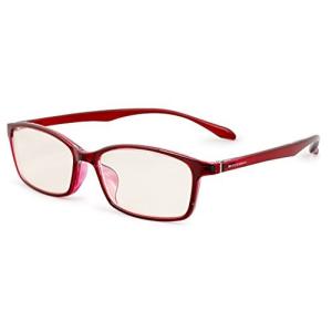 ESCHENBACH 中近両用 老眼鏡 ブルーライトカット PCビュアー クリアレッド +2.0度 2993-1220