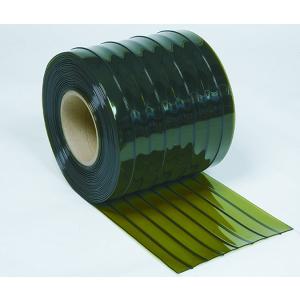 スワロン　ストリップドア―シート　リブ付防虫オプトロン　ｔ２ｍｍ　２００ｍｍ幅　３０ｍ巻　防虫　静電　オプトロン　のれんカーテン　ビニール　