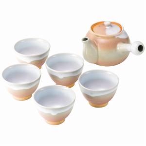 萩焼 姫萩 茶器揃(茶コシ付) 2-38 (個別送料込み価格) (-2116-021-) | 内祝い ギフト 出産内祝い 引き出物 結婚内祝い 快気祝い お返し 志｜tabaki2