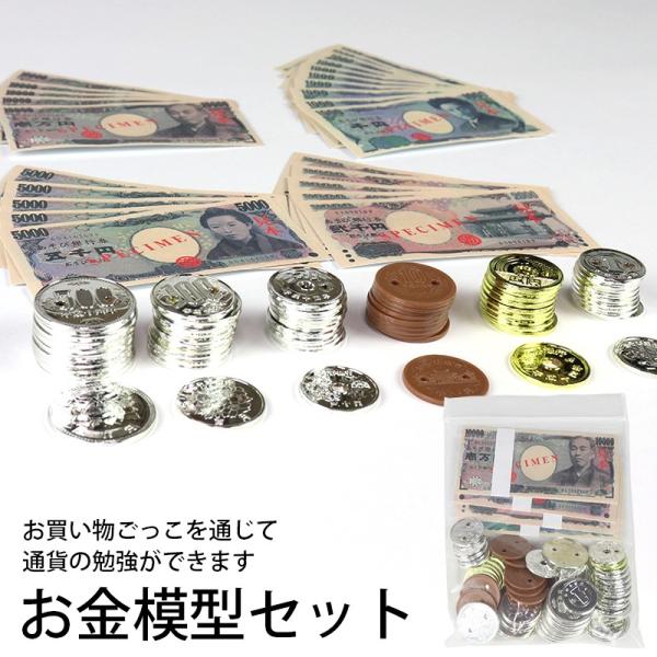 お金模型セット (t01) 学習教材 紙幣 硬貨 ナナミ TUK