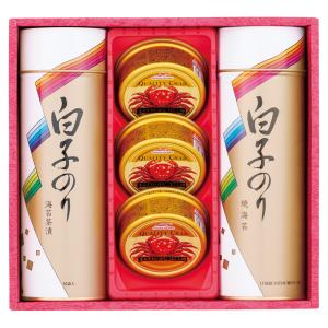 白子のり 海苔・かに缶詰合せ SN-400 (-C7192-024-) | 内祝い ギフト 出産内祝い 引き出物 結婚内祝い 快気祝い お返し 志