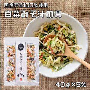 こだわり乾燥野菜 国産 白菜みそ汁の具 40g×5袋
