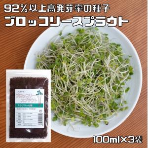 ブロッコリースプラウト 種子 100ml×3袋 ...の商品画像