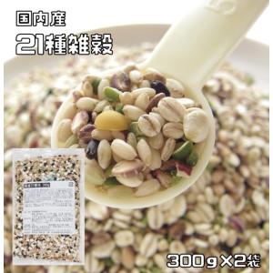 21種雑穀 300ｇ×2袋 国産 プレミアム （メール便）国内産 雑穀米 雑穀ごはん 保存食 非常食 訳あり 栄養 健康 押麦 黒米 もち麦