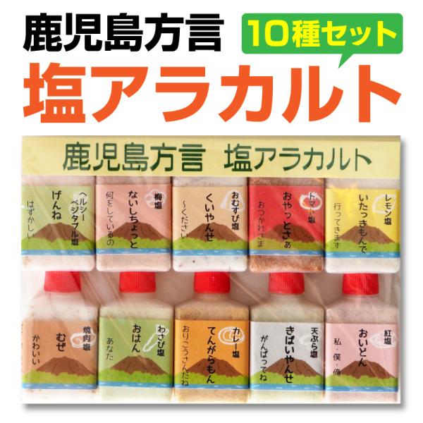 鹿児島方言 塩アラカルト 変わり塩10種セット 15g×10種入