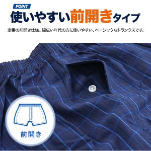 綿100% メンズ トランクス パンツ ランダ...の詳細画像3