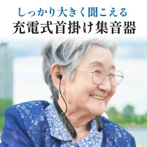 集音器 充電式 首掛け 軽量 34g 電池不要...の詳細画像1