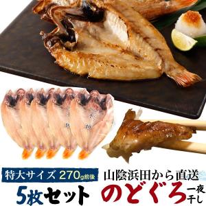 5枚組 のどぐろ 干物 一夜干し (約270g 5枚) 国産 山陰浜田 産地直送 ノドグロ 鮮魚 高級食材 グルメ 熨斗対応可 冷凍クール便配送｜tabemore