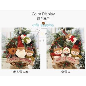 クリスマスリース グリーンリース 2個セット ...の詳細画像4