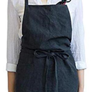 リネン エプロン おしゃれ ワンピース レディ...の詳細画像1