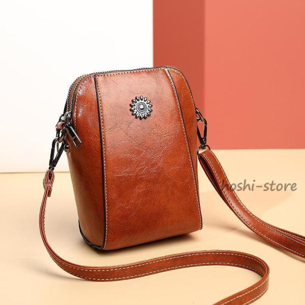 スマホショルダー スマホポーチ  レザー スマホ ポシェット ショルダーバッグ レディース ミニショ...