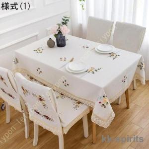 白 無地 テーブルクロス 食卓カバー 綿 長方...の詳細画像1