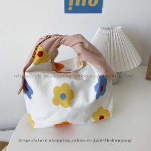 ランチバッグ小さめ トート バッグ 大容量 お...の詳細画像3