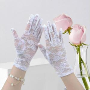 ネイルが隠れるフォーマルレース手袋 冠婚葬祭 ブラックフォーマル ジェルネイル マニキュア ラインストーン しみ シミ 染み しわ