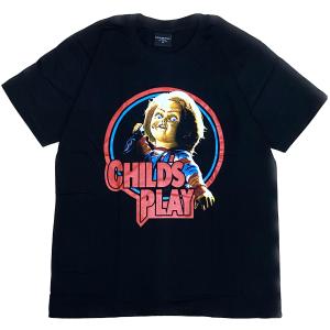 【チャッキー】Tシャツ③ Sサイズ チャッキー チャイルドプレイ3 超ビッグフェイスアップ メンズTシャツ