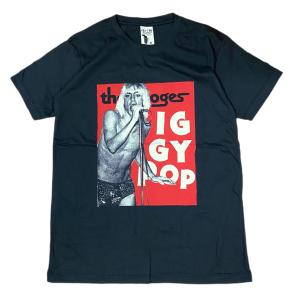 イギーポップ  IGGY POP  Stooges  Tシャツ ブラック フォト｜tabisora
