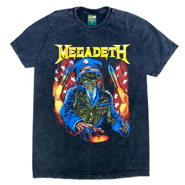 メガデス MEGADETH ロックTシャツ バンドTシャツ 半袖 メンズ レディース ロック 黒 ブ...