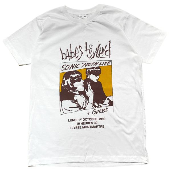 ソニックユース Sonic Youth バンド Tシャツ 半袖 ホワイト 白 ユニセックス