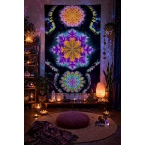 タイダイ染め タペストリー Hippies D...の詳細画像3