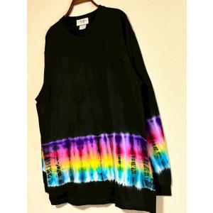 タイダイ染め 長袖Tシャツ Lサイズ ブリーチ : 旅空 tabisora