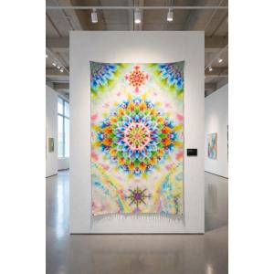 タイダイ染め タペストリー 曼荼羅 