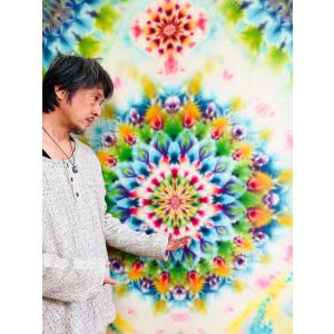 タイダイ染め タペストリー 曼荼羅 彩華曼荼羅の詳細画像4