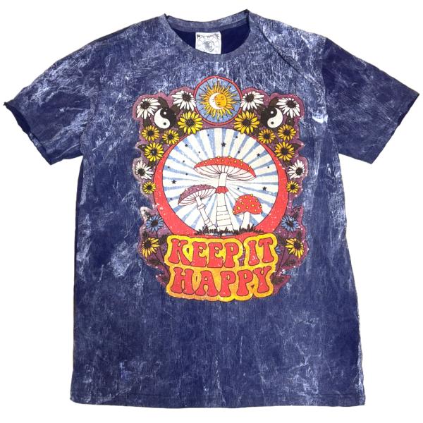 エスニック カジュアル Tシャツ メンズ レディース ストーンウォッシュ