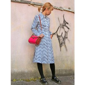 レディース 古着 50s コの字 光沢 無地 ソリッド シルク サーキュラー