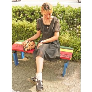 レディース 古着 50s コの字 光沢 無地 ソリッド シルク サーキュラー