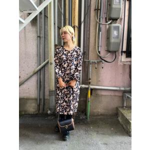 ヴィンテージ 昭和レトロ古着 アニマル花柄プリーツワンピース チーター 黒ピンク 昭和レトロ 古着 ワンピース 長袖 ピンク : 旅空 tabisora foolsgold